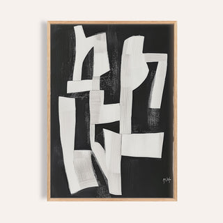 Black and white Wabi Sabi wall art for living room