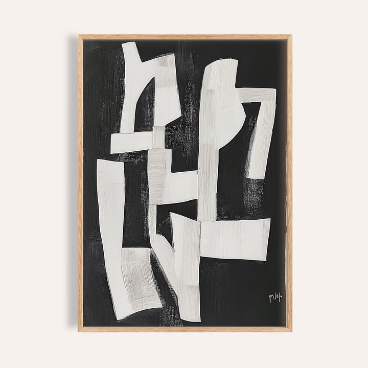 Black and white Wabi Sabi wall art for living room