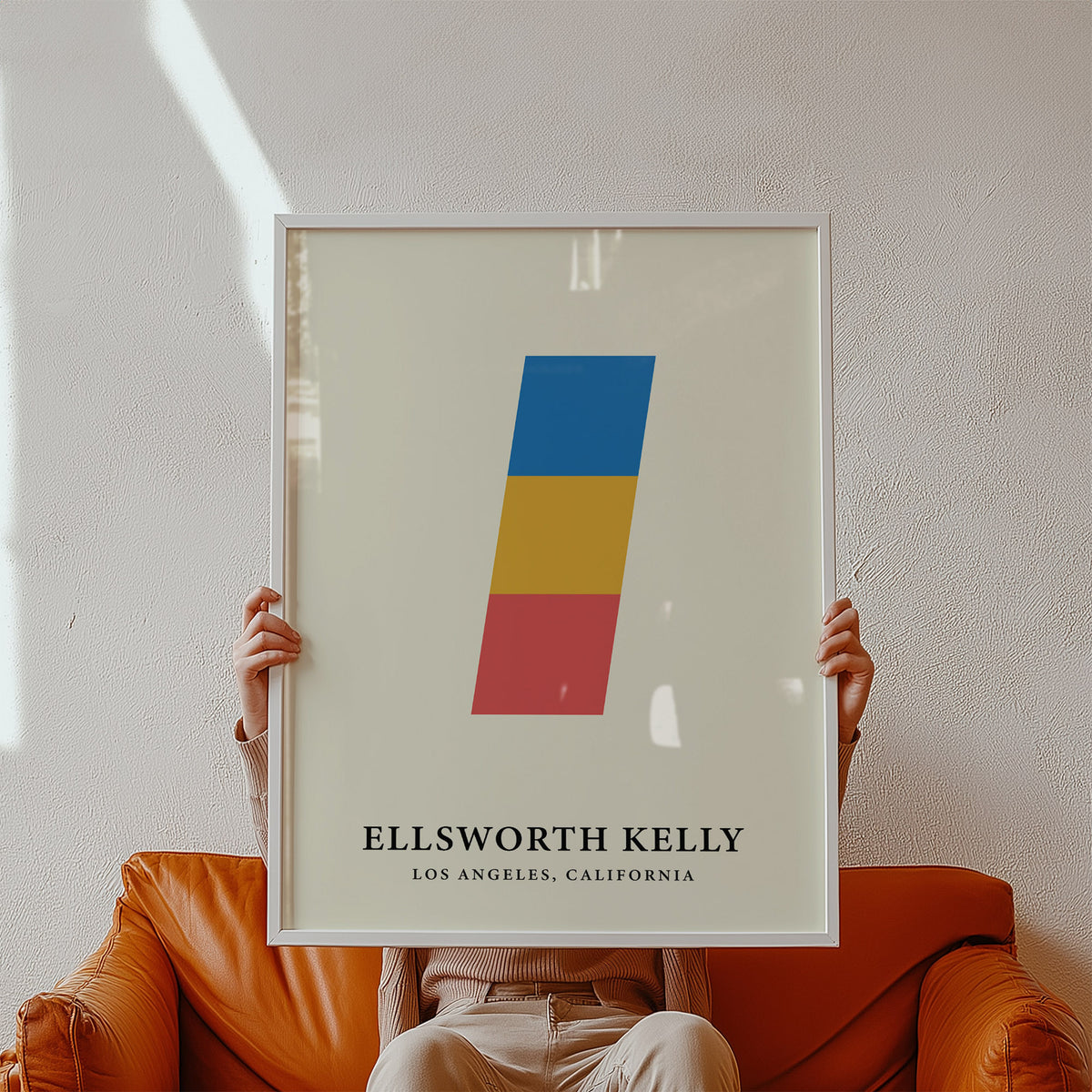 Ellsworth Kelly-inspired creative wall art for modern interiors