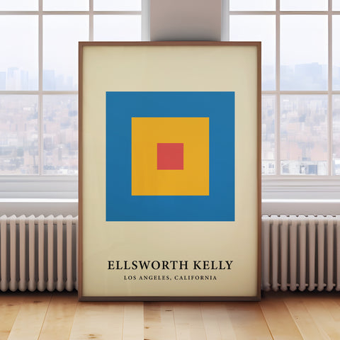 Large Ellsworth Kelly-inspired wall print
