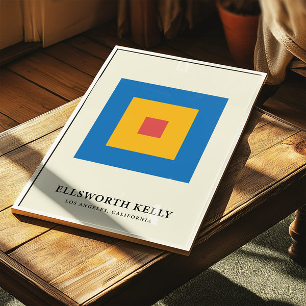 Non-reflective geometric minimalist art for visual clarity