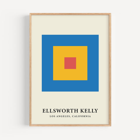 Large Ellsworth Kelly-inspired wall print
