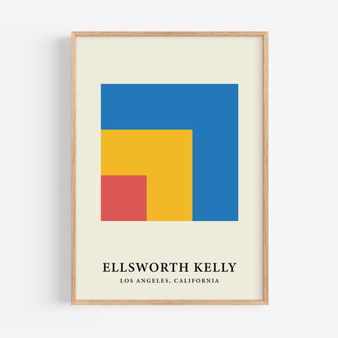 Ellsworth Kelly primary colours geometric print for modern interiors
