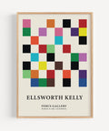 Ellsworth Kelly Geometric Grid Print with vibrant colours
