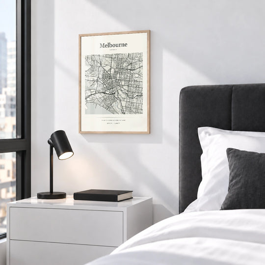 Stampa mappa di Melbourne - Atlante della città personalizzato
