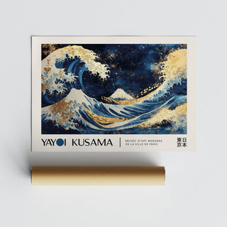 high-quality Ocean Wave Wall Art print with bold contrasts