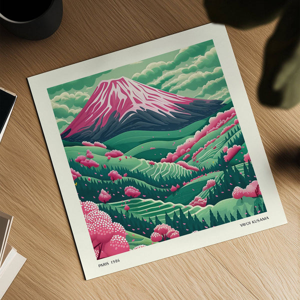 high-quality mountain landscape art print for home decor