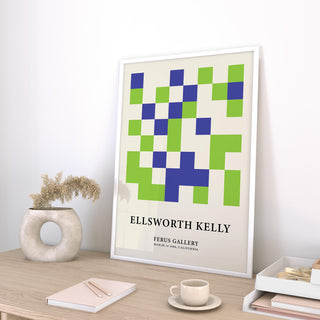 Aesthetic minimal wall art showcasing structured geometric shapes