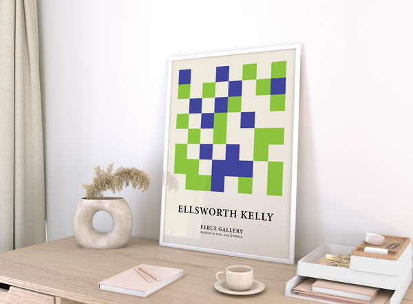 Aesthetic minimal wall art showcasing structured geometric shapes