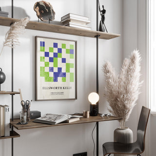 Mid-century inspired minimal wall art perfect for office spaces
