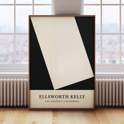 Ellsworth Kelly black and white abstract wall art for modern interiors
