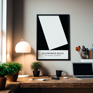 Black and white office print designed for home and office decor