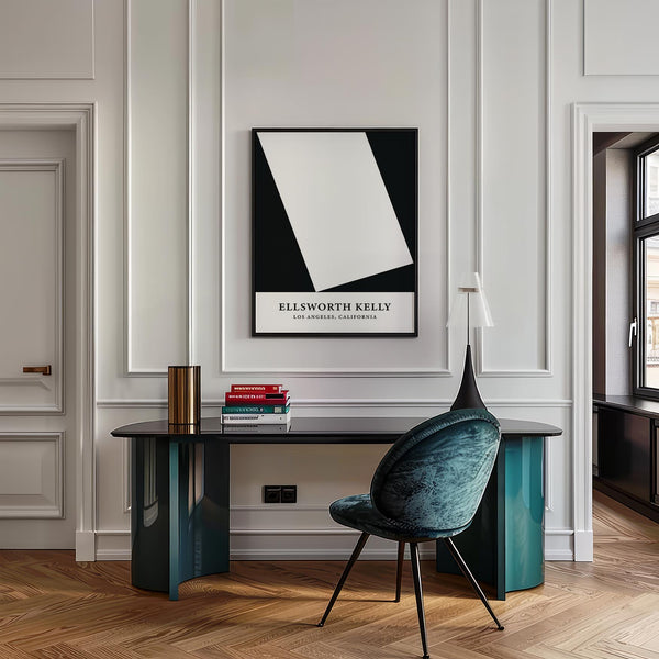 Large black and white office print for professional spaces