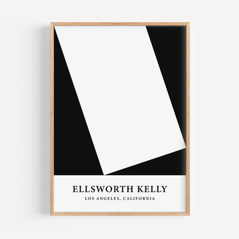 Ellsworth Kelly black and white abstract wall art for modern interiors
