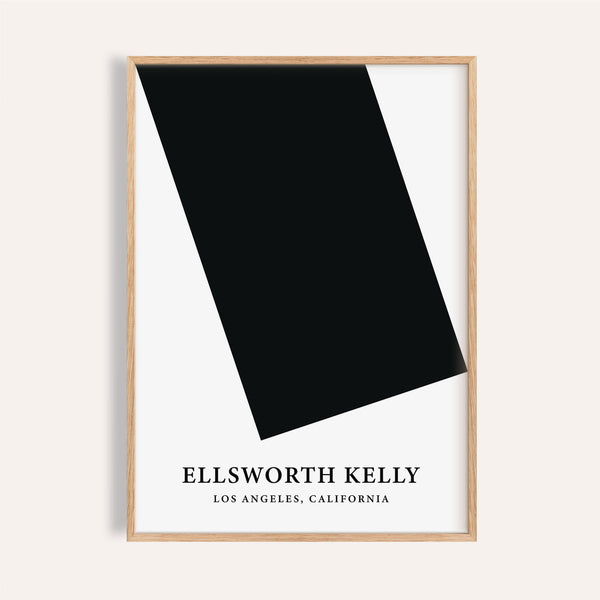 Black and white office wall art featuring geometric abstraction