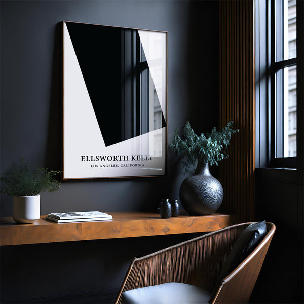 Large black and white office wall art for modern workspaces