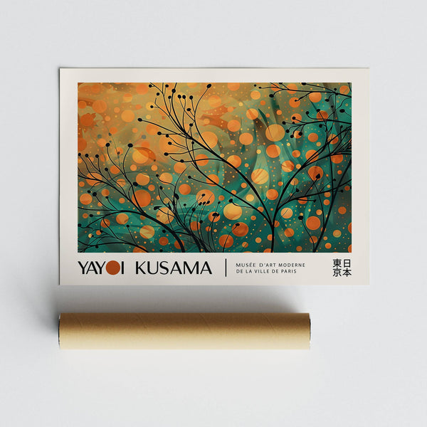 Elegant autumn wall art with warm golden hues