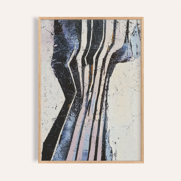 Black and pink geometric print from wabi sabi art collection