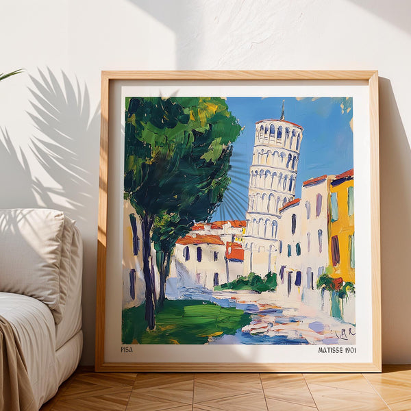 Italian cityscape featuring the Leaning Tower in our Leaning Tower of Pisa pictures.