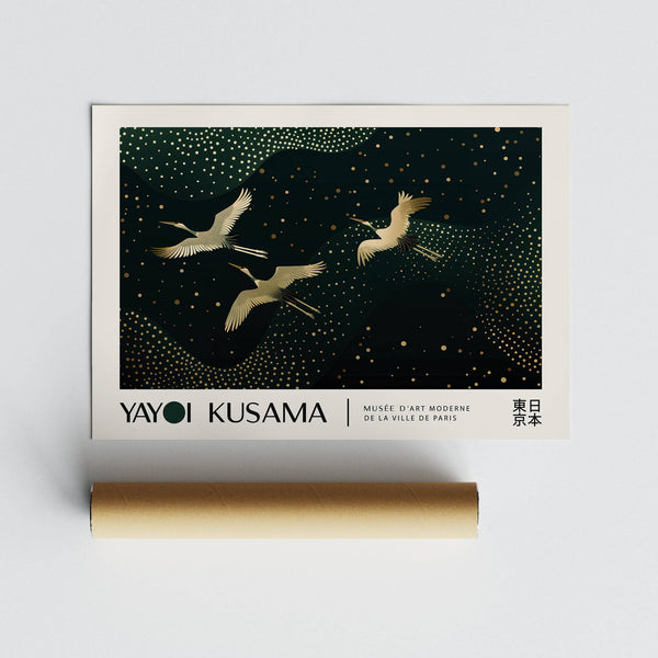 High-quality Japanese art print with rich golden accents