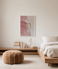 Textured Pink Wabi Sabi Poster in Pink and Beige for bedroom art print