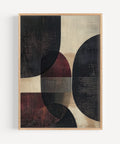 Bold Wabi Sabi circle design wall art, ideal for Japandi and contemporary spaces