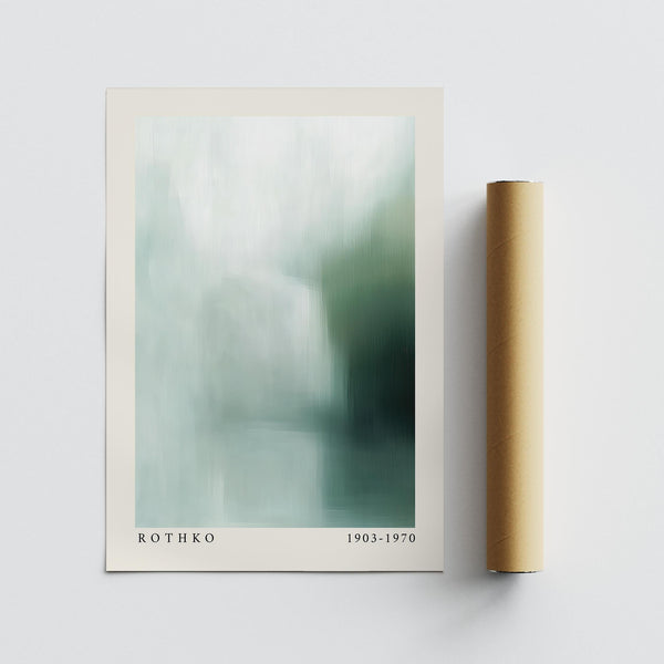 Abstract Rothko print evoking serenity and quiet through color.