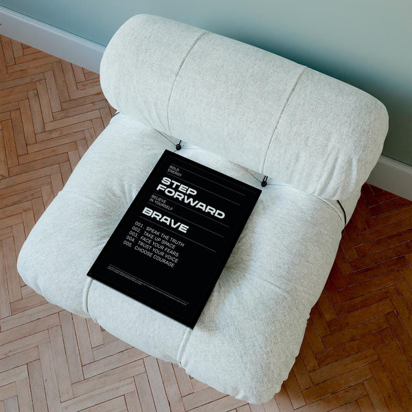 Positive Affirmation Print ideal for therapy rooms or self-growth spaces.