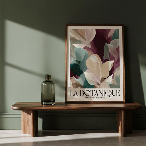 Large prints for living room with earthy tones and natural forms