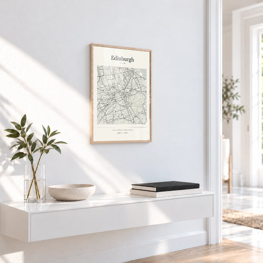 Edinburgh Personalised Map Print — City Atlas