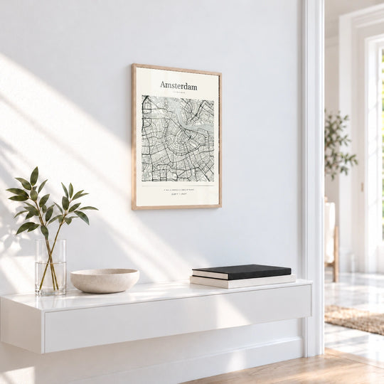 Stampa mappa della città di Amsterdam
