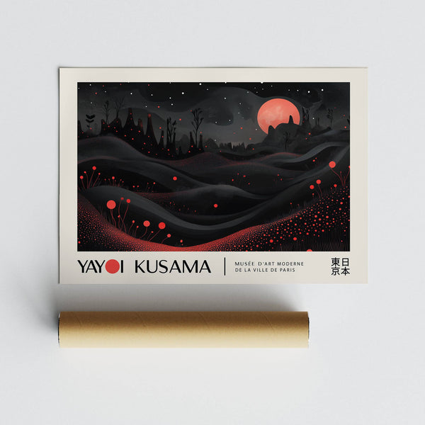 Dramatic yet tranquil moon print ideal for modern interiors