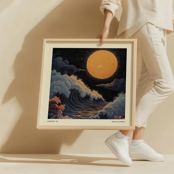 Framed Japanese art pictures for elegant home decor