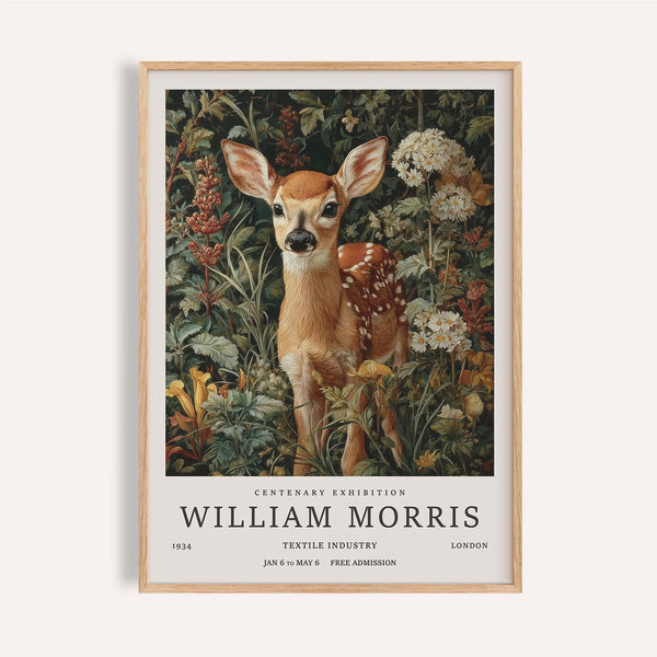 Detailed green and brown forest art print for a rustic living room.