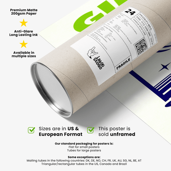 Dining room decor with Gimlet Cocktail Poster in green and blue tones