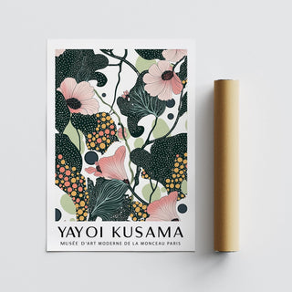 Contemporary wall art with pink floral focus and graphic balance