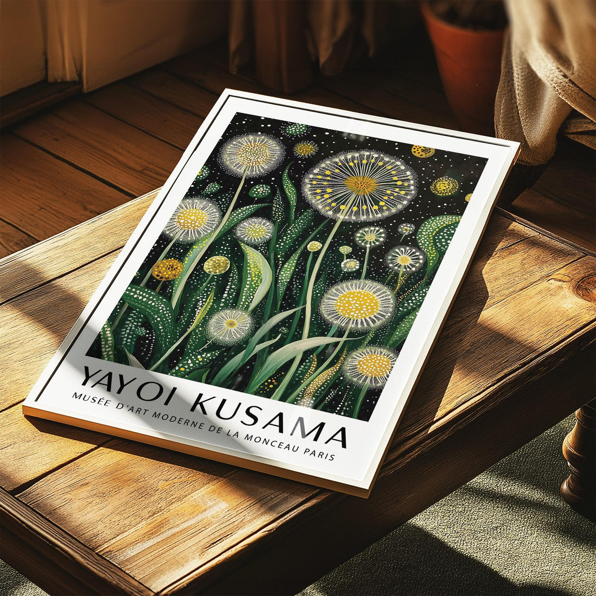 Yayoi Kusama dandelion art print | Laboo Studio