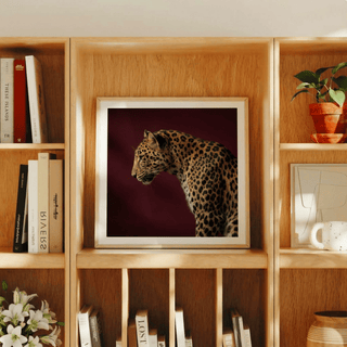 Leopard Art Print highlighting rosette pattern and balanced composition