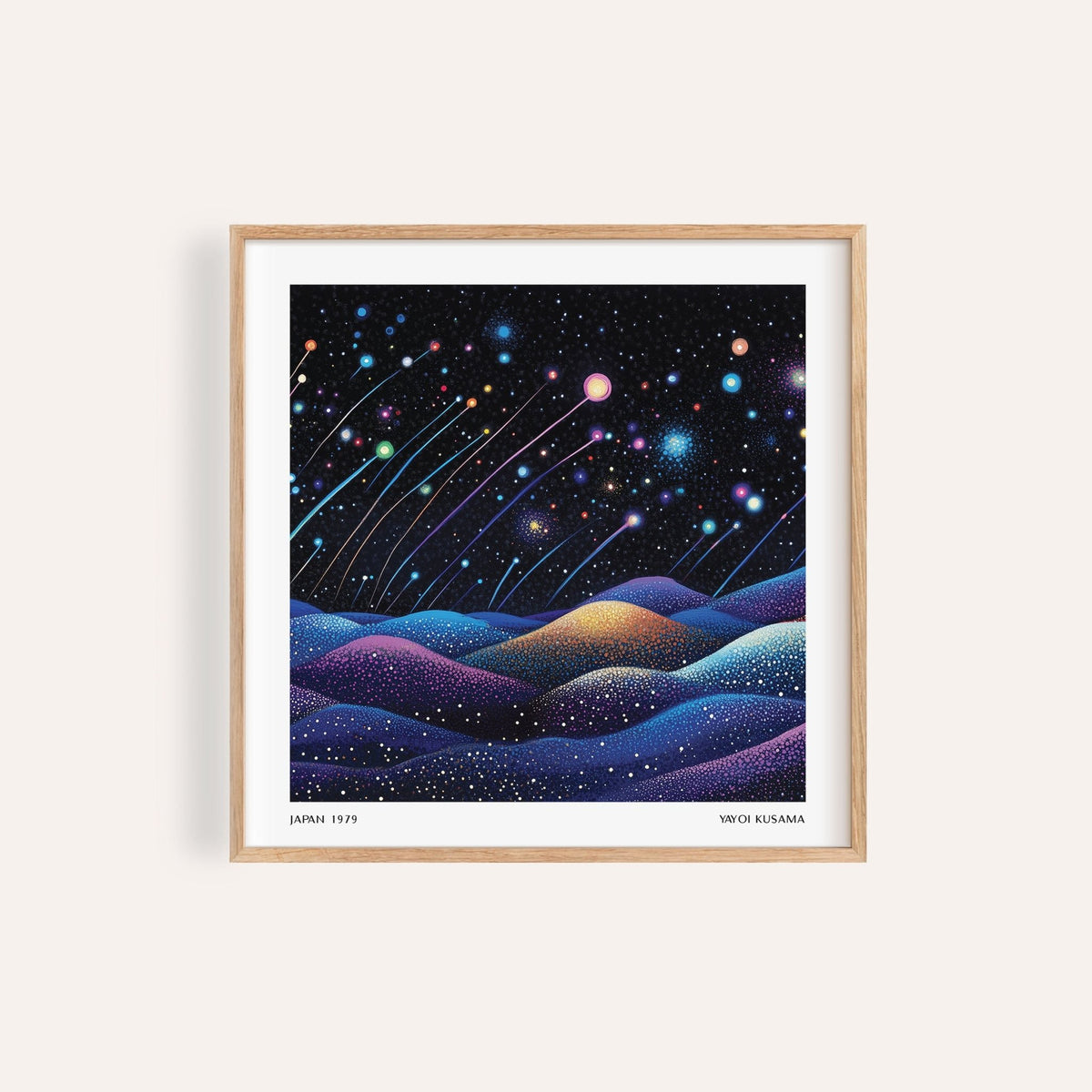 Galaxy wall art featuring a cosmic starry night scene