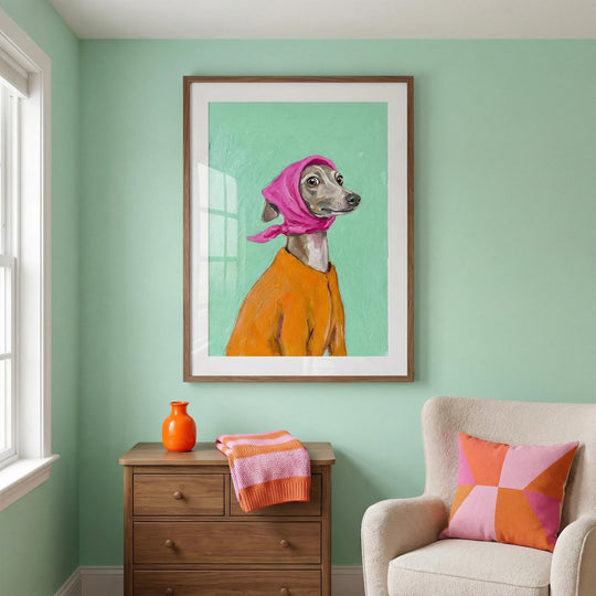 Retrato de galgo