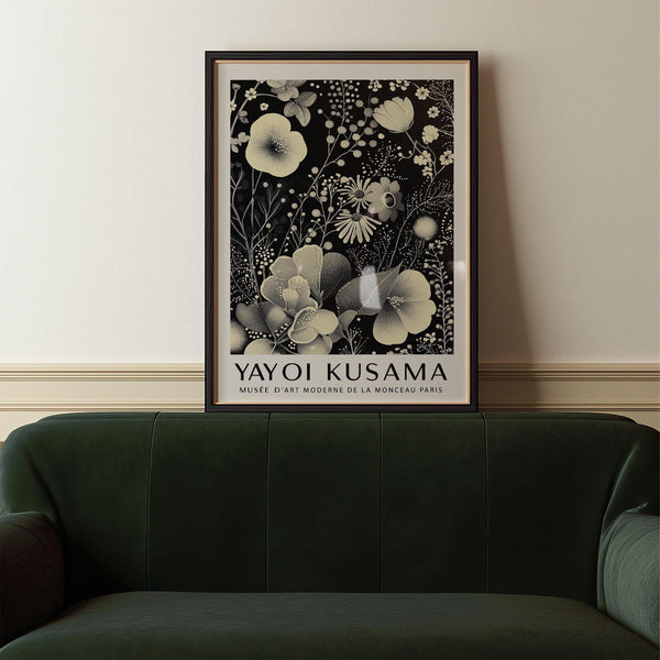 Large floral wall art poster for bedrooms, living rooms, or hallways