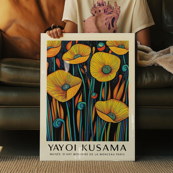 Poppies Wall Art showcasing large blooms in vivid, energetic tones.