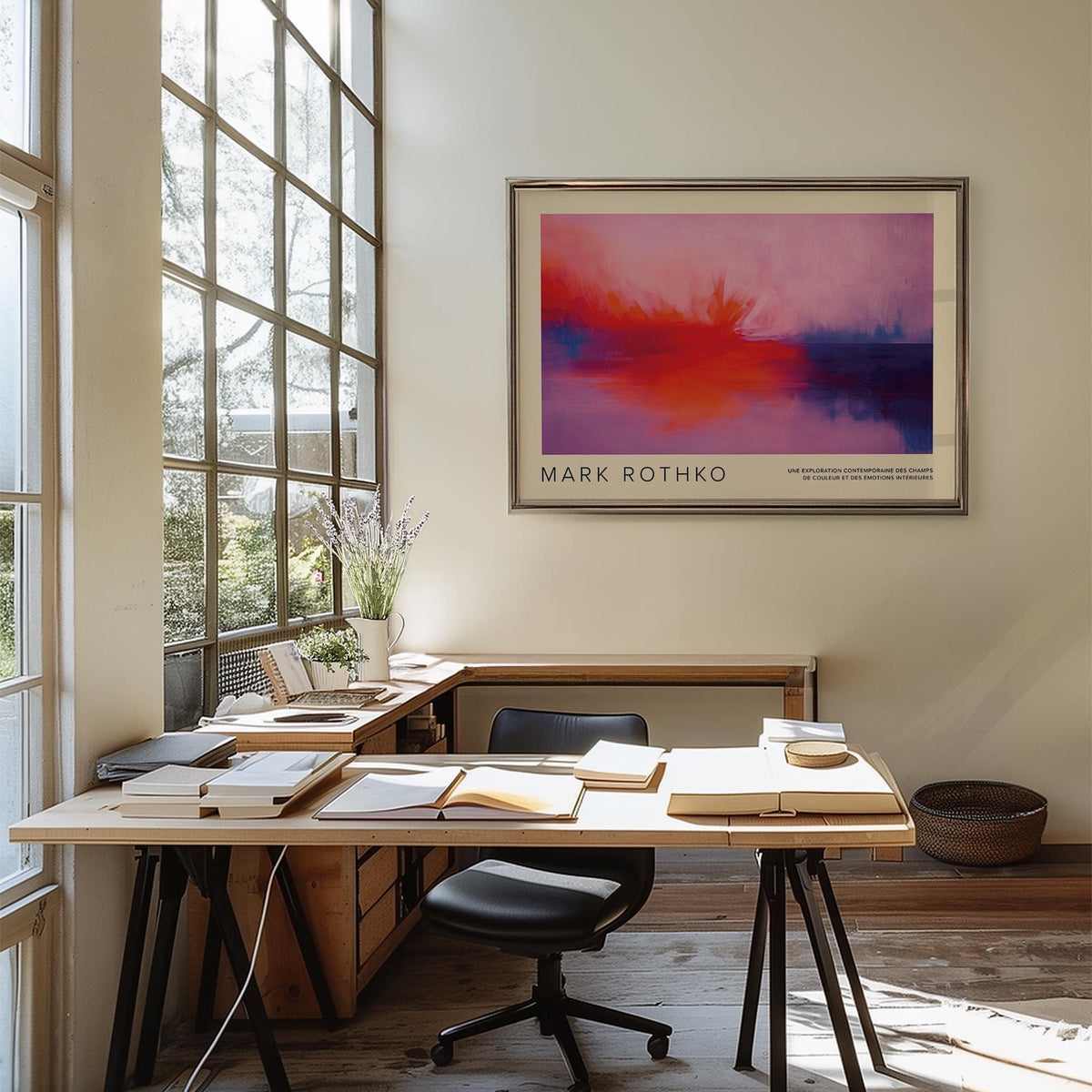 Soft gradient Mark Rothko Artwork print