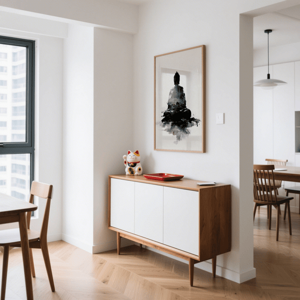 Inspiring Spiritual Poster, White and Black, home office artwork