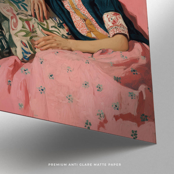 Close-up of Frida in a peaceful pose, ideal for Frida Kahlo Art Prints collection.