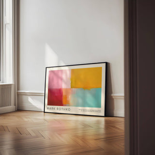 Abstract poster in colorful abstract art style for striking interior accents