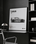 Lexus Art Print Black and White for living room decor