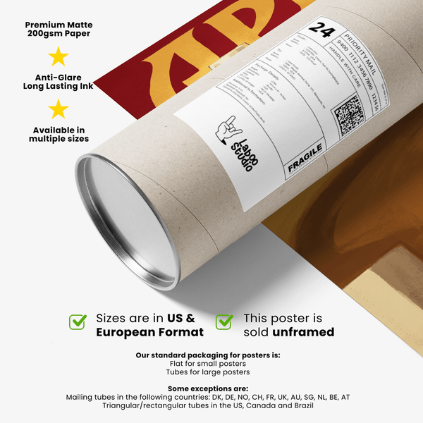 Vintage Drink Wall Art, dining area poster, Red Yellow