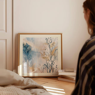 Elegant pastel dot details in sophisticated neutral prints