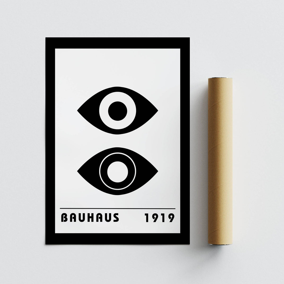 Bauhaus art print inspired by minimalist design principles